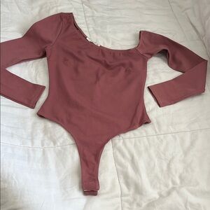 Timing Pink Long Sleeve Bodysuit
